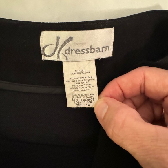 Dress Barn Women’s  Long Black Skirt ~ Size 14 - Picture 7 of 8